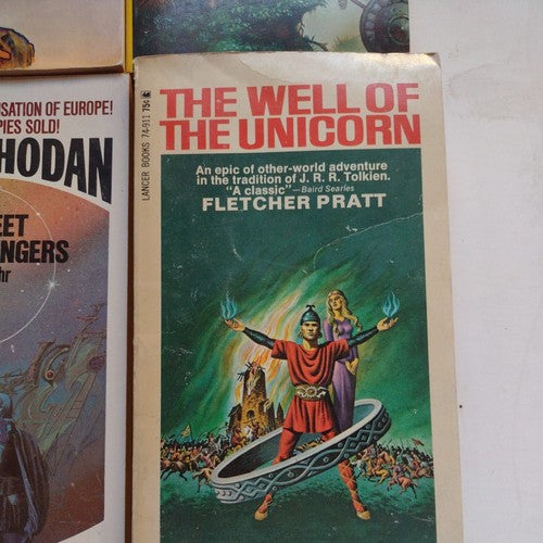 Vintage Sci-fi Fantasy Book Bundle -4 Titles -Fletcher Pratt, Karl Mahr, & More