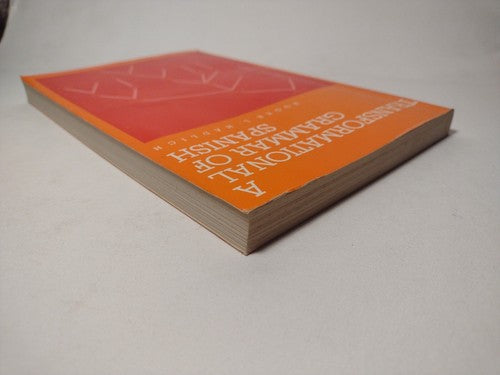 A Transformational Grammar of Spanish by Roger Hadlich -Paperback -1977 -Grammar