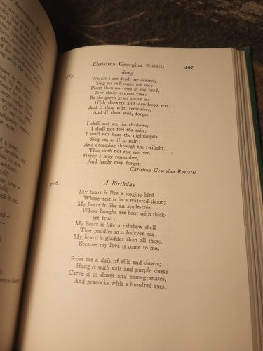 The Golden Treasury  By Francis T. Palgrave 1929 2nd Edition