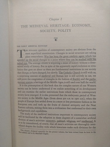 Chapters In Western Civilization: Volume 1 By Columbia University Press -1954 HC
