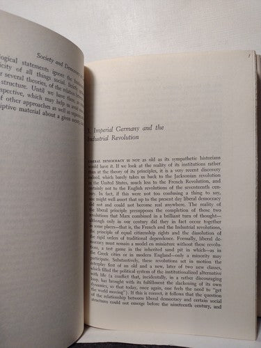 Society And Democracy In Germany By Ralf Dahrendorf -1967 -HCw/DJ
