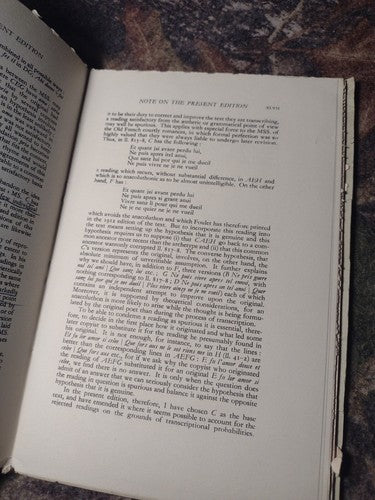 French Classics: La Chastelaine De Vergi edited by F. Whitehead -1961 Reprint