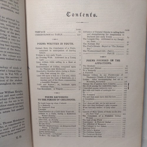 Wordsworth's Poetical Works Edited by Thomas Hutchinson 1908 - Oxford Edition HC