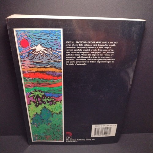 Annual Editions: Geography 91/92 -Paperback -6th Edition -Geographic Science