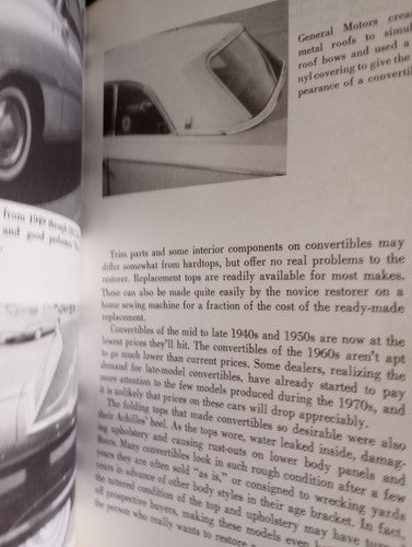 Restoring Convertibles- From Rags To Riches- Burt Mills  (1977) HCwDJ