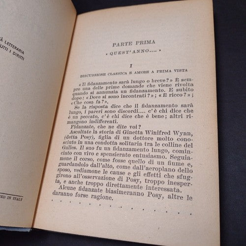 la Benda Caduta, Berta Ruck -Italian -Hardcover -1954 -Vintage Romance