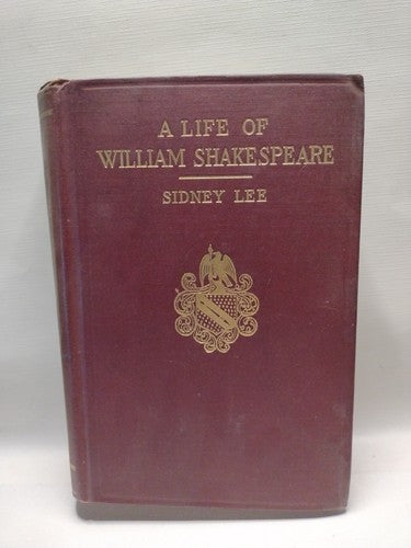 A LIFE OF WILLIAM SHAKESPEARE BY SIDNEY LEE -1916 -Hardcover No DJ -New Edition