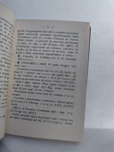 Bibliotheca Romanica 123: Mandragola Por Machiavelli -Undated -Hardcover -Italia