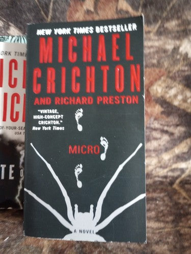 Michael Crichton Richard Preston Bundle 3 Book Lot Paperback