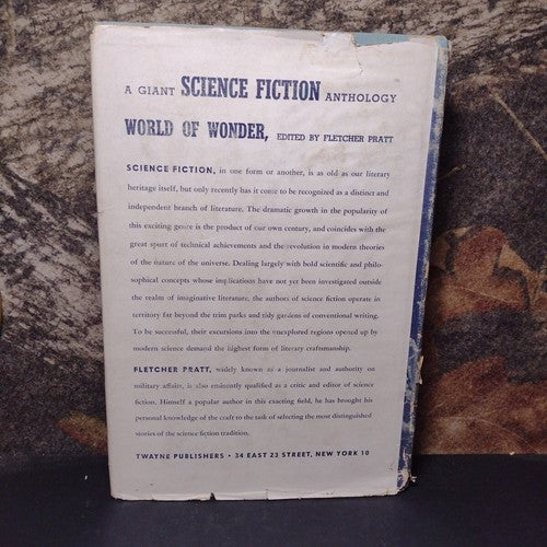World of Wonder by Fletcher Pratt -1951 -Hardcover -2nd Printing -Vintage Liter.