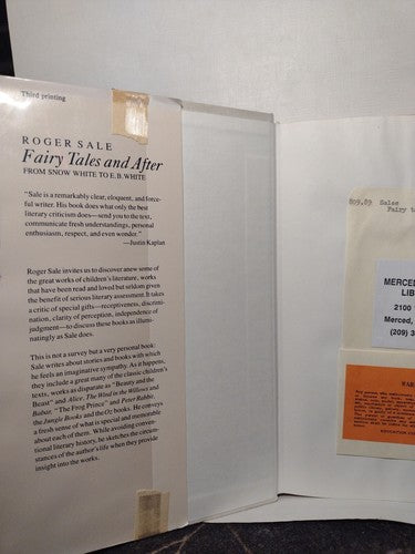 Fairy Tales and After : From Snow White to E. B. White by Roger Sale -1979 -HC