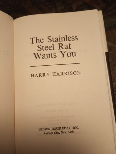 The Stainless Steel Rat Wants You by Harry Harrison 1979, Book Club Ed. HC