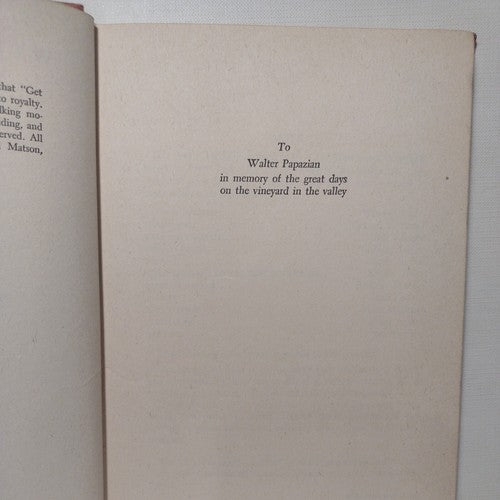 GET AWAY OLD MAN: A Play in Two Acts by William Saroyan -1944 -1st Ed Hardcover