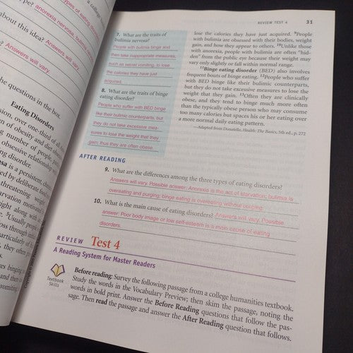 The Master Reader: Annotated Instructor's Edition by D. J. Henry -Paperback 2006