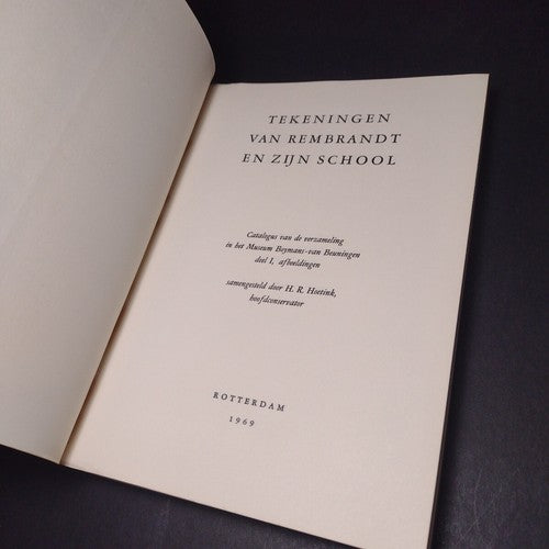 Drawings By Rembrandt and His School by H. R. Hoetink -Dutch/English Copy 1969