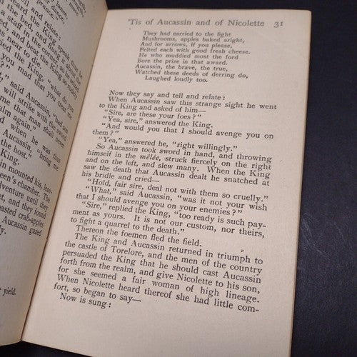 Aucassin & Nicolette and Other Mediaeval Romances -For Rebind -1919 Reprinting