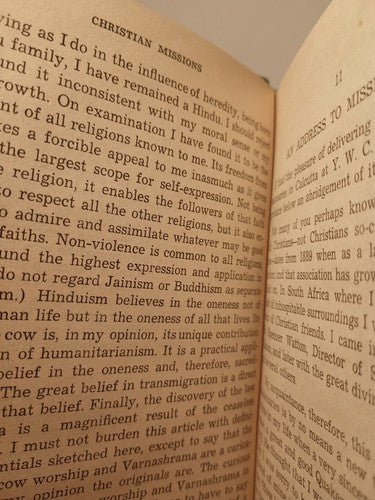 Christian Missions: Their Place in India by M. K. Gandhi (1960, Navajivan) HC
