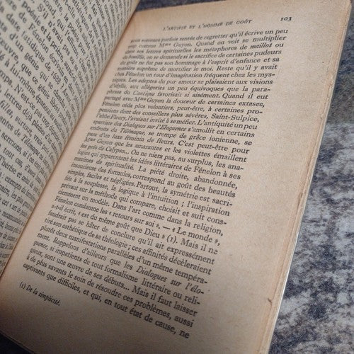 Knowledge of the Letters: Fenelon The Man and the Work by Ely Carcassonne -1946