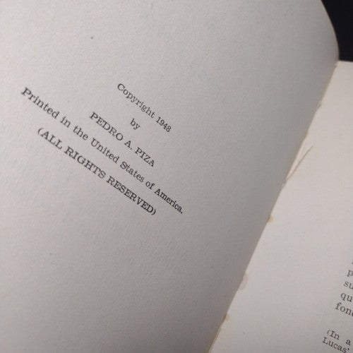 Arithmetical Essays by Pedro A. Piza -Inscribed/Signed by Author -Hardcover 1948