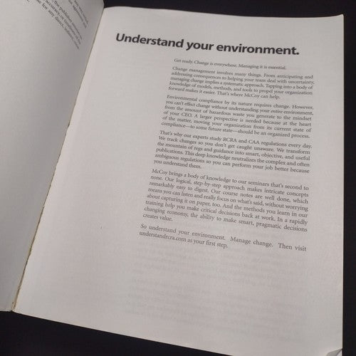 McCoy's RCRA Reference 2009 Edition -Softcover Reference Book