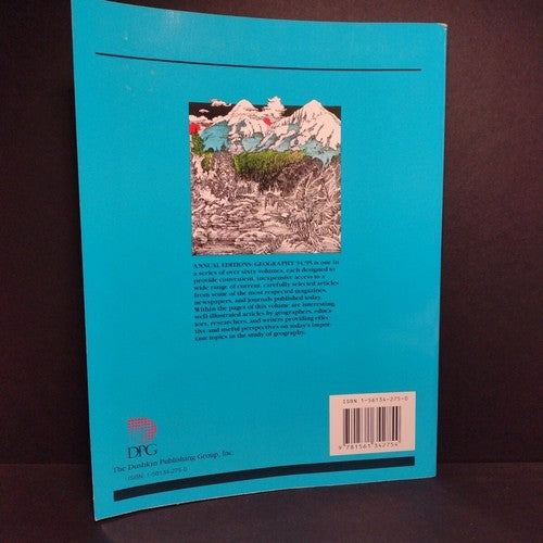 Annual Editions: Geography 94/95 -Paperback -9th Edition -Geographic Science