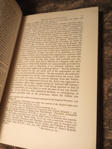 Islamic Society and the West Volume I, Part I & 2 Gibb & Bowen 1965 HC