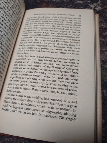 Eighteenth-Century English Literature by Roger McCutcheon Hardcover 1950 Vintage