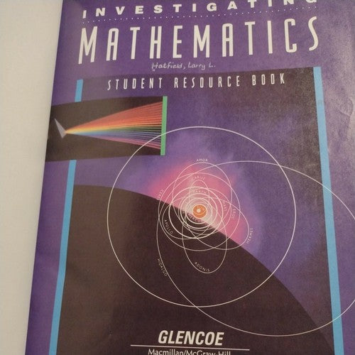 Student Edition: Se Investigating Maths by Glencoe Publishing Staff hardcover.