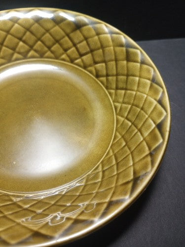Enoch Wedgwood Gold Medallion Tunstall ltd England Bowl 5" Green