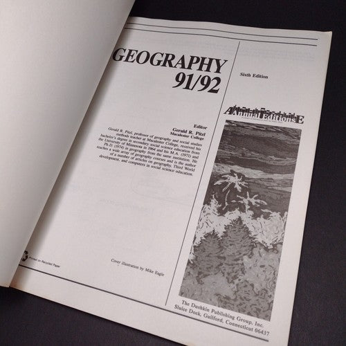 Annual Editions: Geography 91/92 -Paperback -6th Edition -Geographic Science