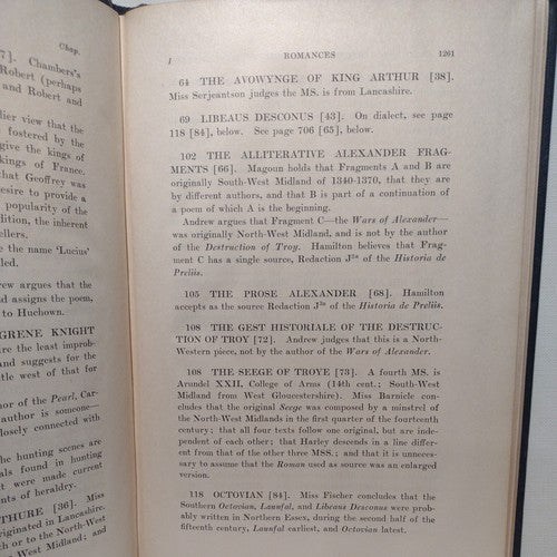 A Manual Of Middle English, 1050-1400 By John Wells -3rd & 4th Supplement  1929