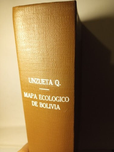 Mapa Ecologico De Bolivia By Q. Unzueta 1975 9 Maps Scarce