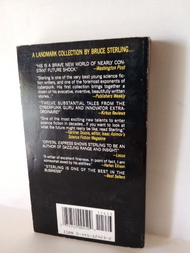 BRUCE STERLING : Crystal Express -1990 1st ACE EDITION -VG