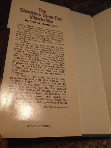 The Stainless Steel Rat Wants You by Harry Harrison 1979, Book Club Ed. HC
