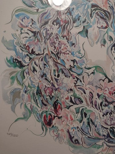 French Country Heart, by Royce Thyberg Gordon, lithograph limited edition COA