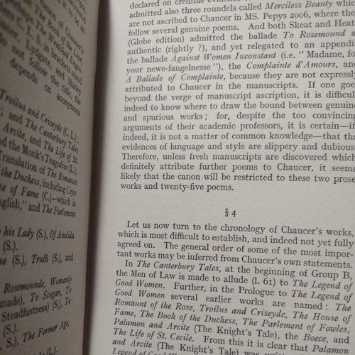 Chaucer, By George H. Cowling HC book