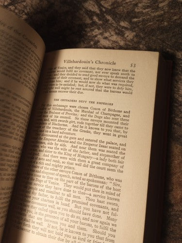 MEMOIRS OF THE CRUSADES EVERYMAN'S LIBRARY #333 By Geoffroi De & Jean