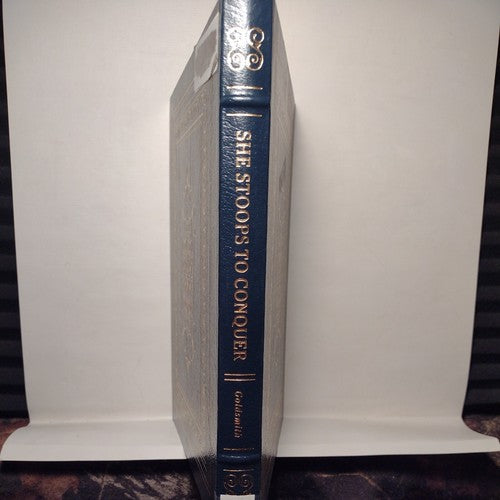 Easton Press She Stoops to Conquer Oliver Goldsmith Blue Leather Bound Book 1978