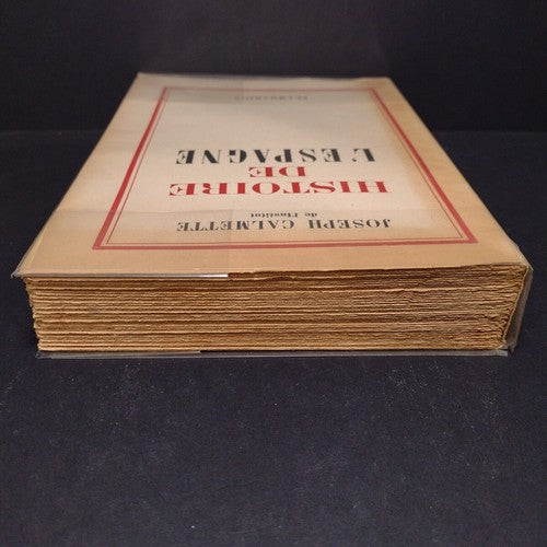 Histoire De L'Espagne, Joseph Calmette -Paperback 1947 -French History