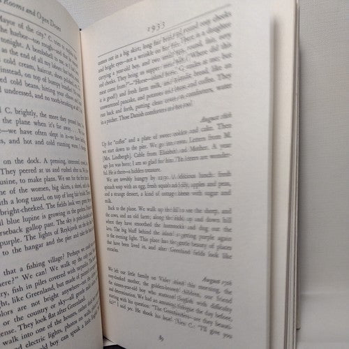 Locked Rooms and Open Doors by Anne Morrow Lindbergh -1st Ed. Hardcover -1974