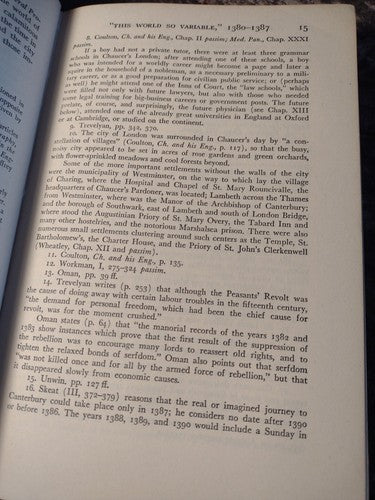 A Commentary on the General Prologue to the Canterbury Tales -Hardcover -1948