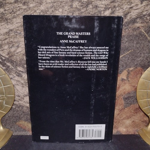 The Girl Who Heard Dragons by Anne McCaffrey -Hardcover -1982 -Book Club Edition