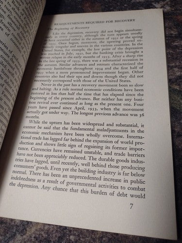 Public Affairs Pamphlets No. 11 1937: Readjustments Required for Recovery