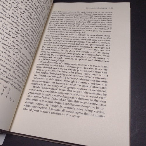 Surface Structure by Robert Fiengo -Hardcover -1980 -Vintage Philosophy / Math