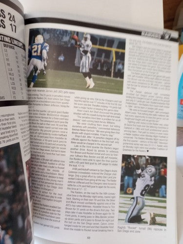 A Tradition Of Greatness 25 Years  Monday Night Football Oakland Raiders Signed
