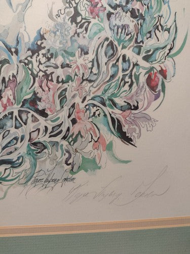 French Country Heart, by Royce Thyberg Gordon, lithograph limited edition COA