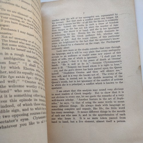 Dramatic Irony By G.G. Sedgewick -Rare Academic Folio -1925 -ExLibris H.R. Patch
