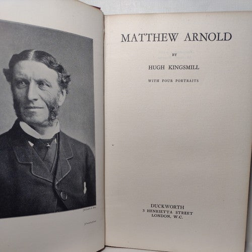 Matthew Arnold by Hugh Kingsmill -1928 -HC no DJ -Ex Libris -Literature