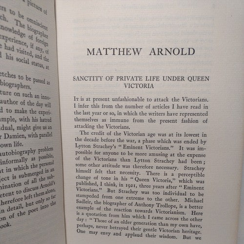 Matthew Arnold by Hugh Kingsmill -1928 -HC no DJ -Ex Libris -Literature