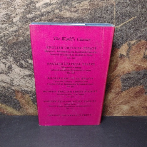 Twentieth Century English Critical Essays: First Series Phyllis Jones 1964 HCwDJ